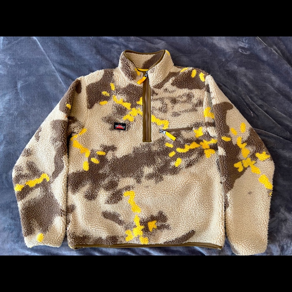 Cactus Jack: Half-Zip Sherpa Pullover (Cream)